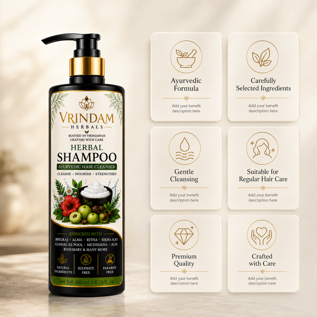 Vrindam Herbal Shampoo 100ml/200ml