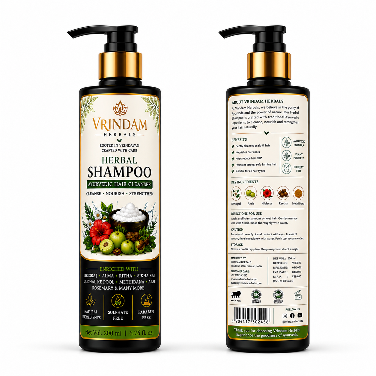 Vrindam Herbal Shampoo